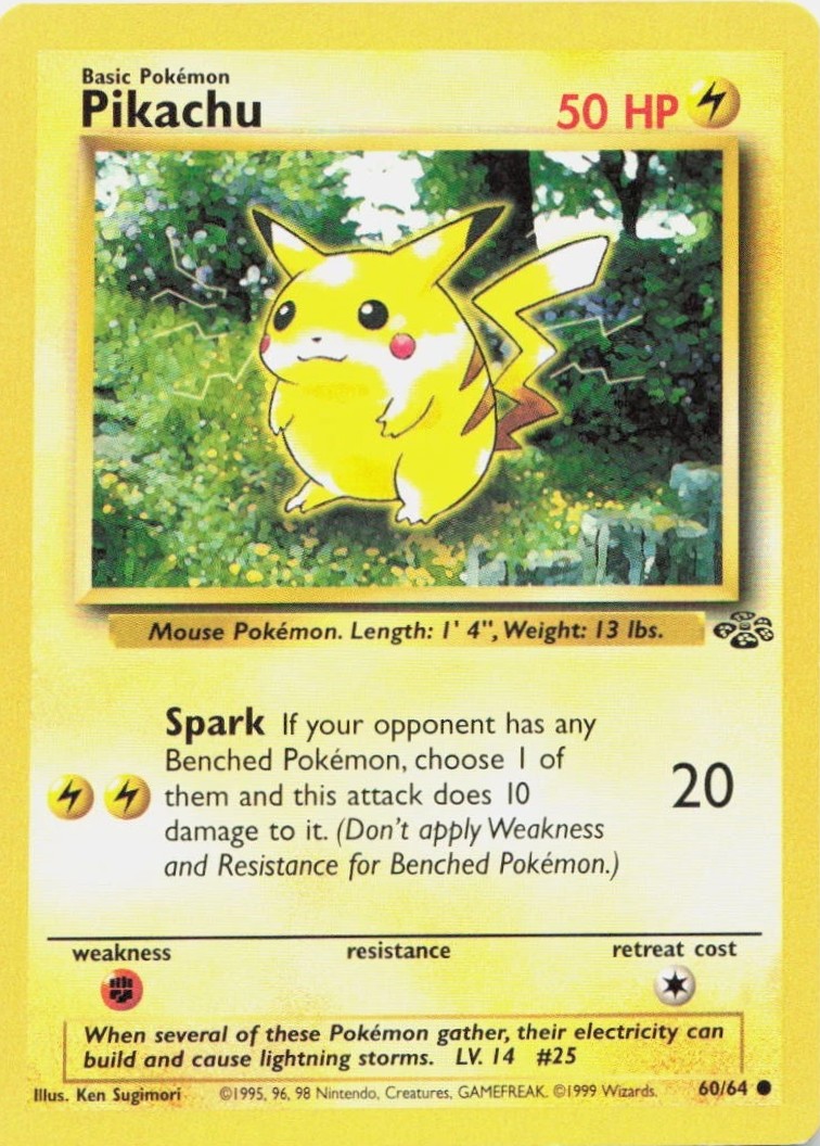 Pikachu - 1999 Jungle Set - Eng