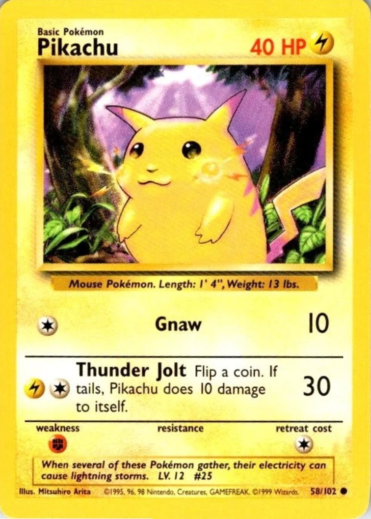 Pikachu - 1999 Base Set - Eng